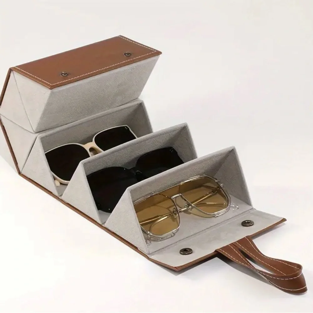 Brown FAUX Leather Glasses Case, NEW, Brown is available
